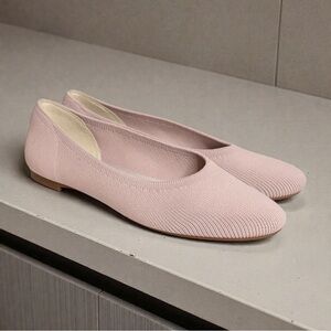 Antonio Melani Briissaa-A Washable Ballet Flats Size 7.5 Knit Slip On Shoes Pink